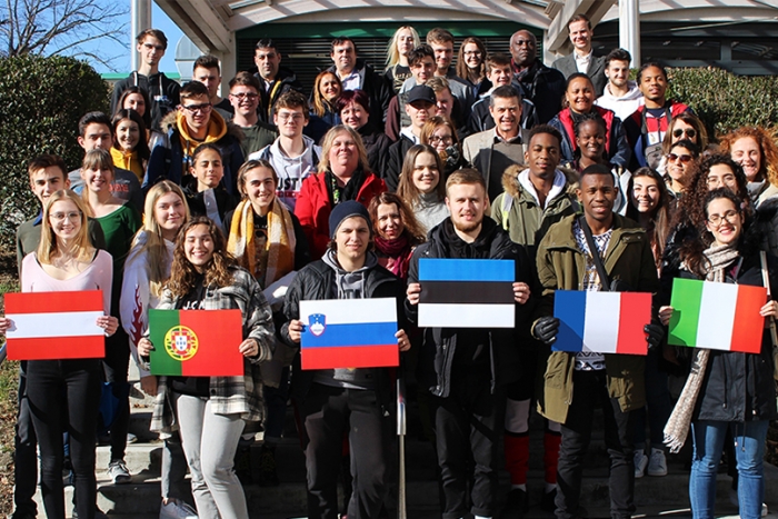 Internationale Gäste gab es an der HTL Pinkafeld - Thema war das Bauen der Zukunft. Foto: HTL Pinkafeld