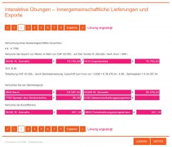 Nach dem Anzeigen der Lösung erscheint die Teilaufgabe im gelösten Modus mit allen richtigen Eingaben.
