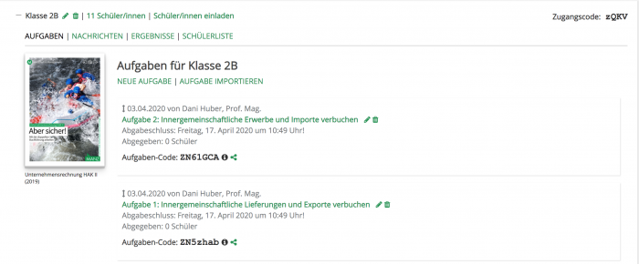 LERNEN WILL MEHR! Was jetzt - Erste Aufgabencodes für LERNRAUM