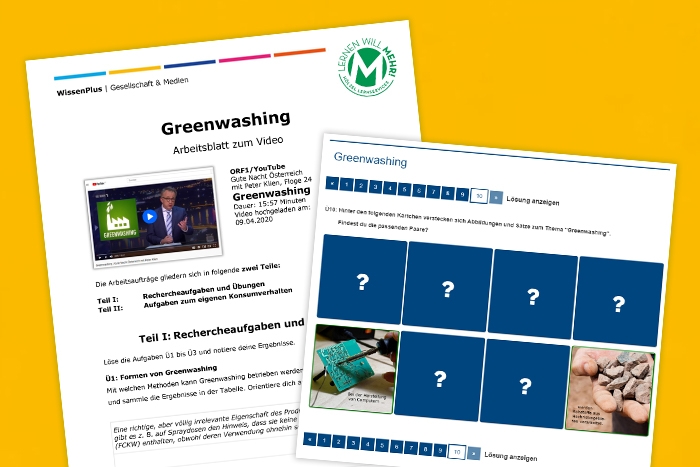 LERNEN WILL MEHR! Was jetzt - Für das Bearbeiten der Aufgabe stehen ein umfangreiches Arbeitsblatt und eine abwechslungsreiche interaktive Übung zur Verfügung.