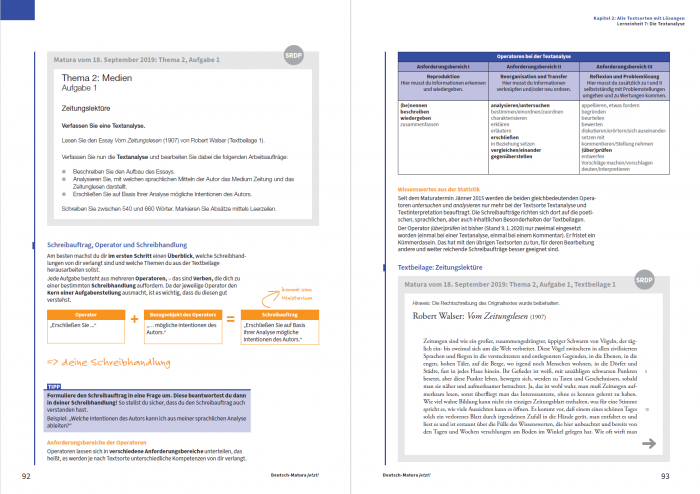 Musterlösungen zur Textanalyse
