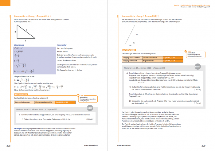 Musterlösungen zur Mathe-Matura vom 15. Jänner 2019