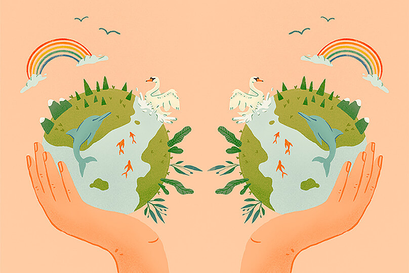 MEHR_wasjetzt Klimawandel – Illustration: Laura Piñeiro Atienza, Grafik: Christine Pleyl