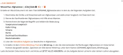 WissenPlus Afghanistan 2021 Lernraumaufgabe
