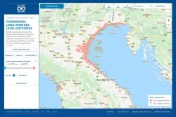 MEHR! | Bildungsmagazin Was jetzt | Risk Map © Climate Central