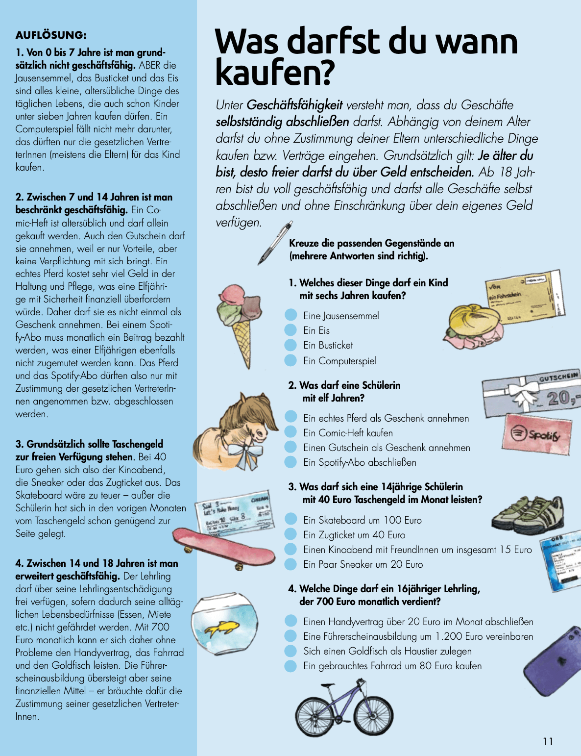 Ab wann darf man was kaufen Quiz