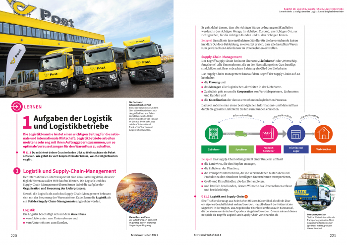 Hoelzel Journal | Hoelzel Verlag | BW Aufbaulehrgang HAK I | Logistik