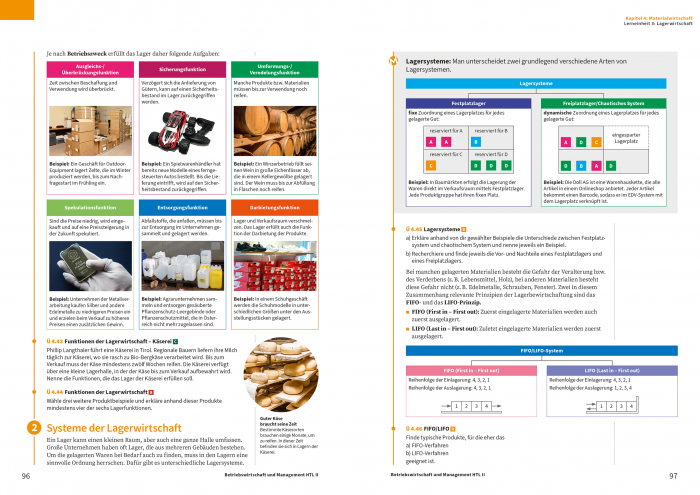 Hoelzel Journal | Hoelzel Verlag | BW und Management HTL II | Lagerwirtschaft