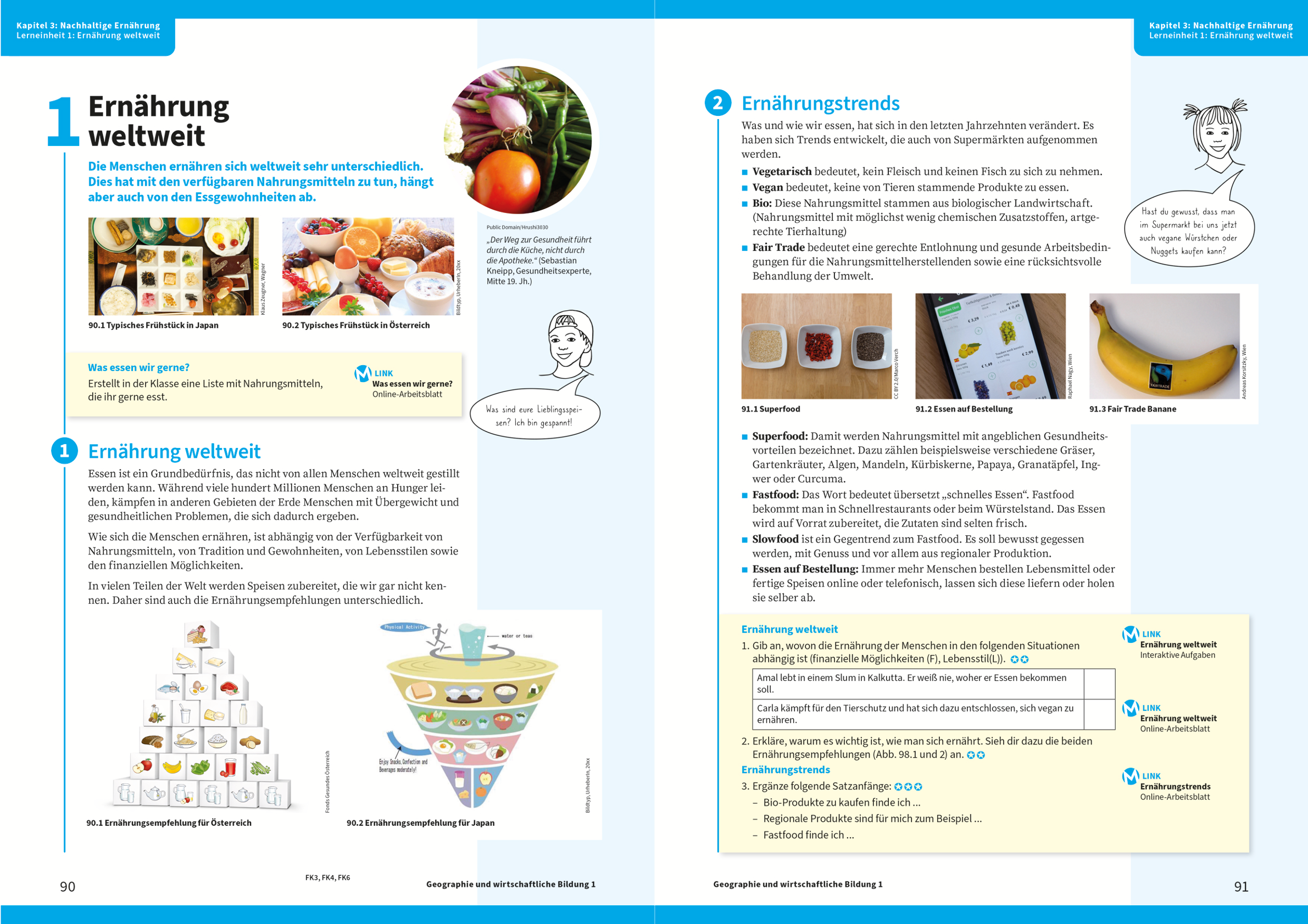 Hoelzel Journal | Hoelzel Verlag | MEHR! Geographie und wirtschaftliche Bildung 1 | Ernährung weltweit