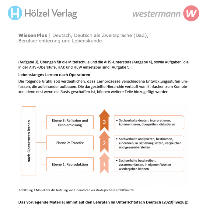 mit Operatoren lernen, Grafik in drei Schritten
